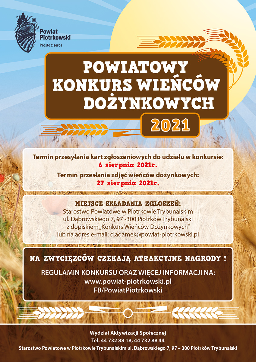 Powiatowy Konkurs na Wieniec Dożynkowy 2021 