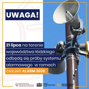 Ogólnopolskie ćwiczenia systemu ostrzegania i alarmowania „Alarm 2026”