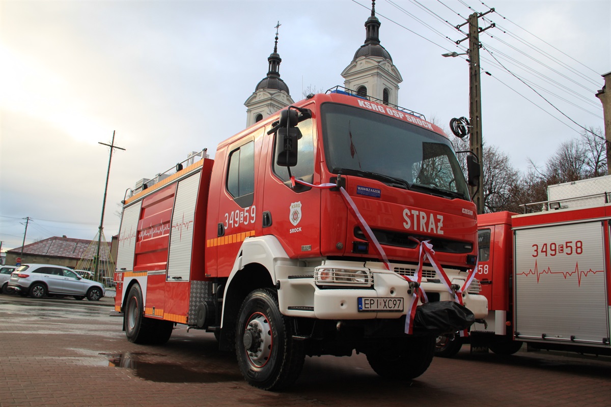 Druhowie z OSP KSRG Srock przywitali CZESIA