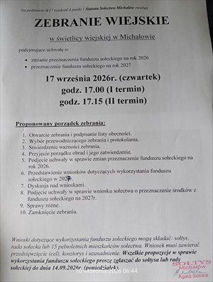 Zebranie wiejskie - Michałów