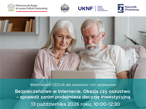 Bezpłatne webinarium dla seniorów i ich opiekunów