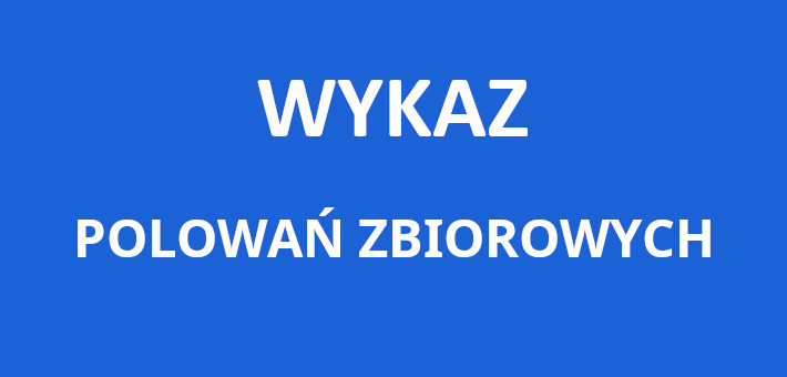 Wykaz polowań - koło łowieckie „Darz Bór”