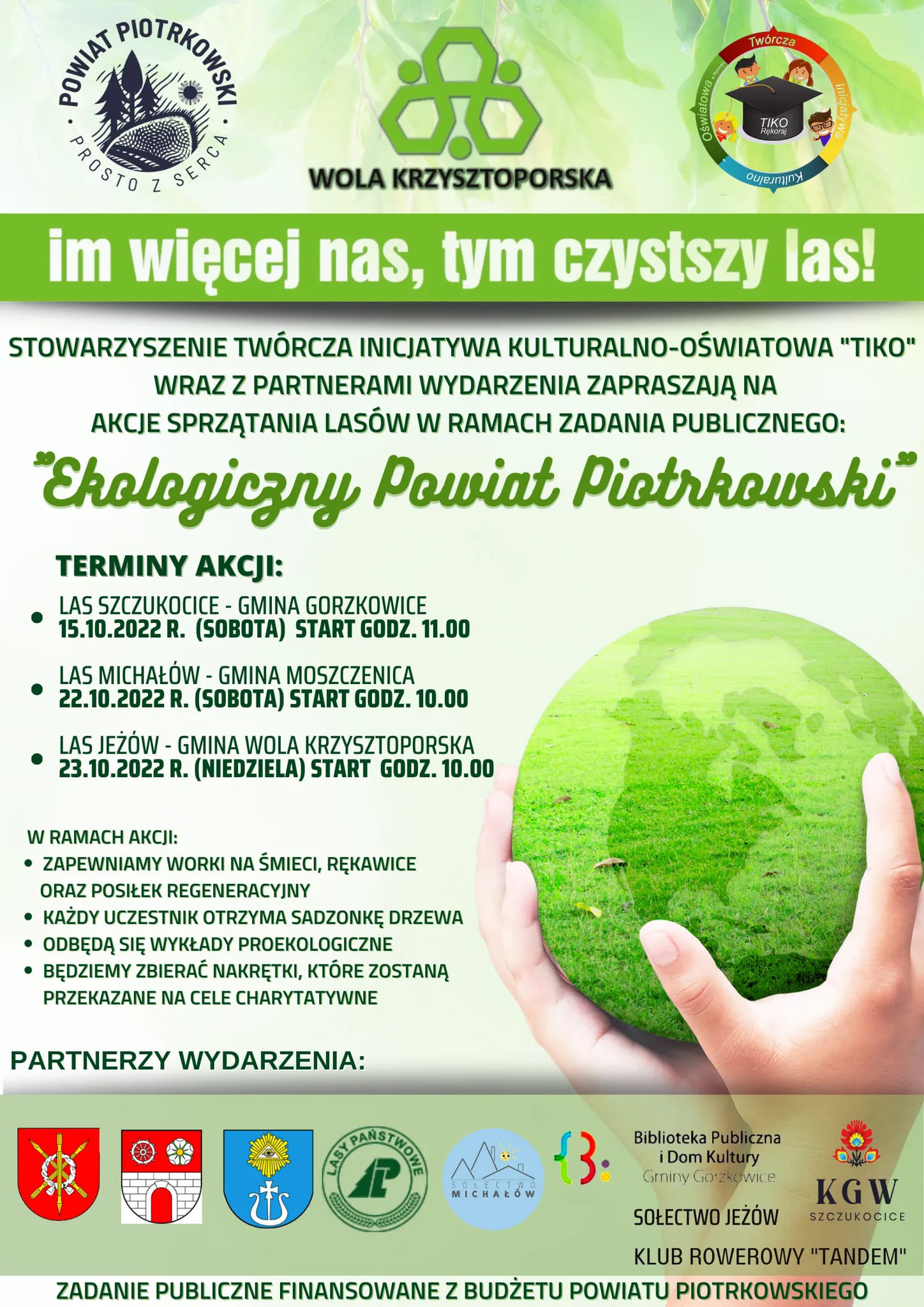 Sprzątanie lasu w Michałowie