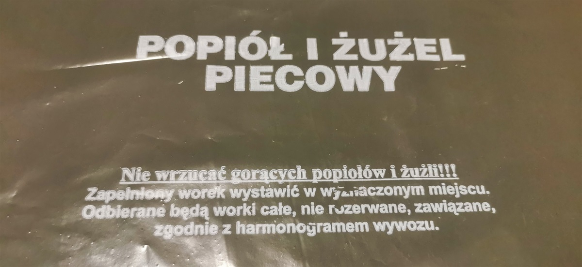Uwaga! Zmiana sposobu zbiórki popiołu
