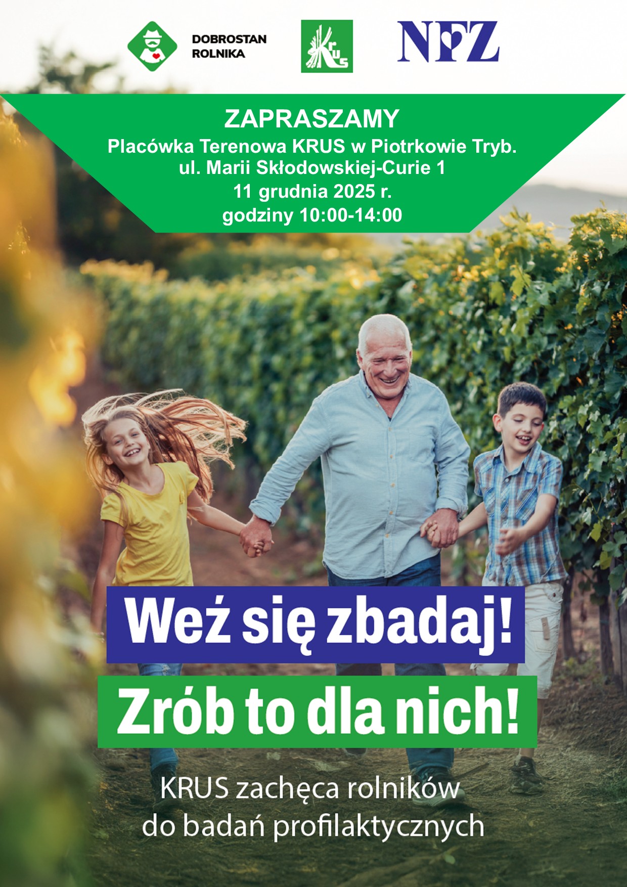 KRUS i NFZ we wspólnej akcji „Weź się zbadaj”