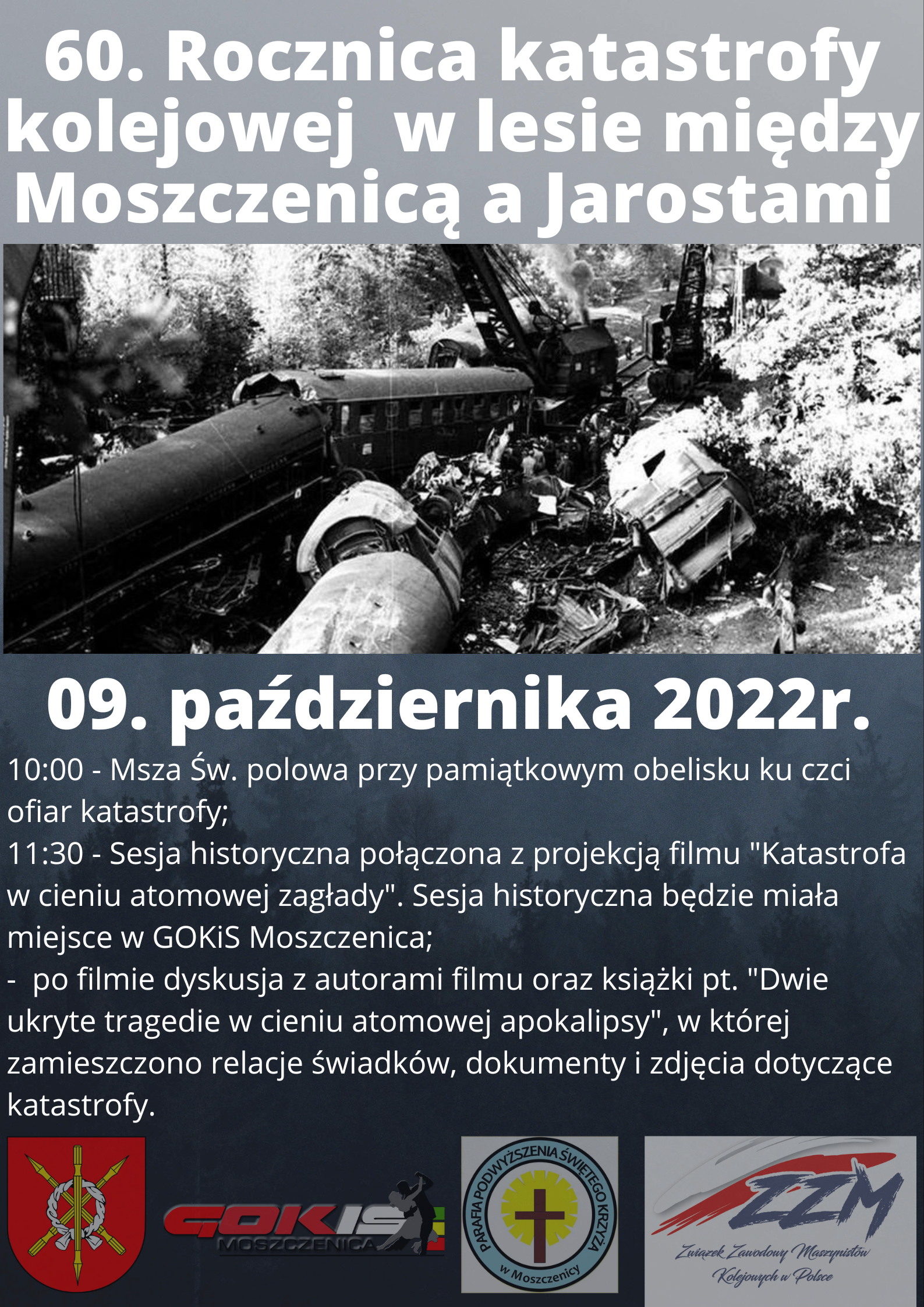 60. rocznica katastrofy kolejowej pod Jarostami