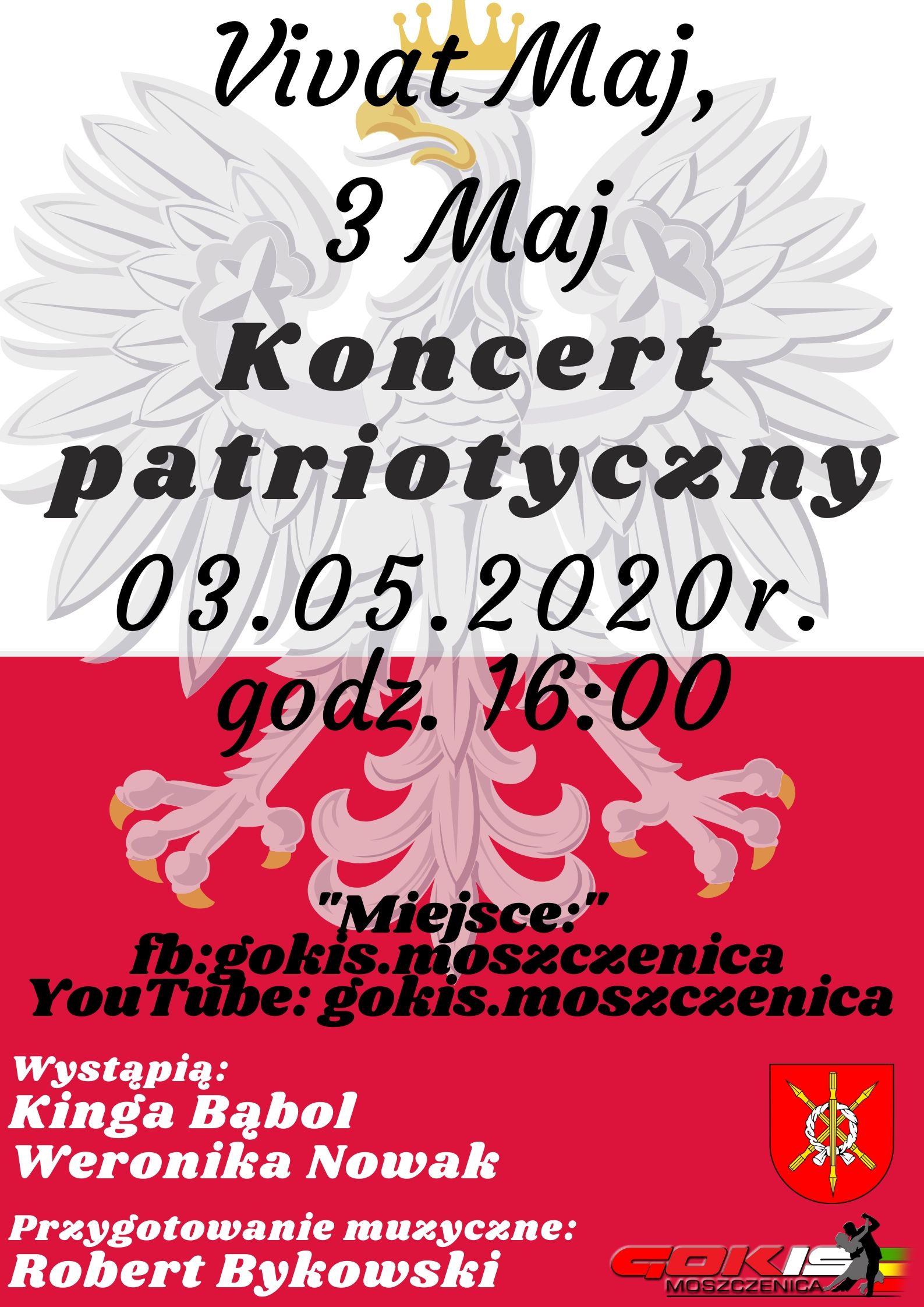 GOKiS zaprasza na koncert z okazji święta Konstytucji 3 Maja