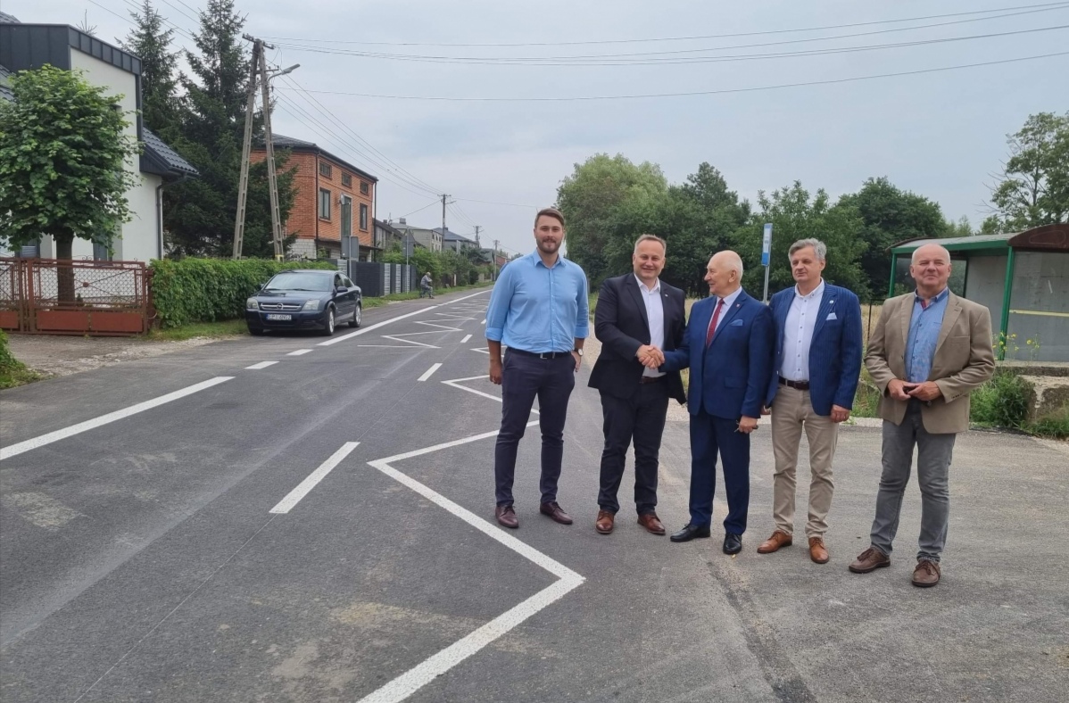 Droga powiatowa w Gościmowicach II oficjalnie oddana do użytku