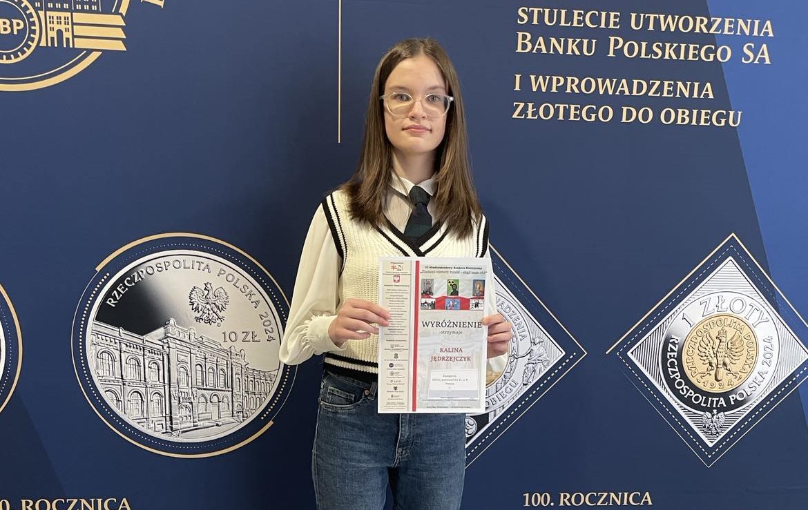 Kolejny międzynarodowy sukces uczennicy z SP Baby 