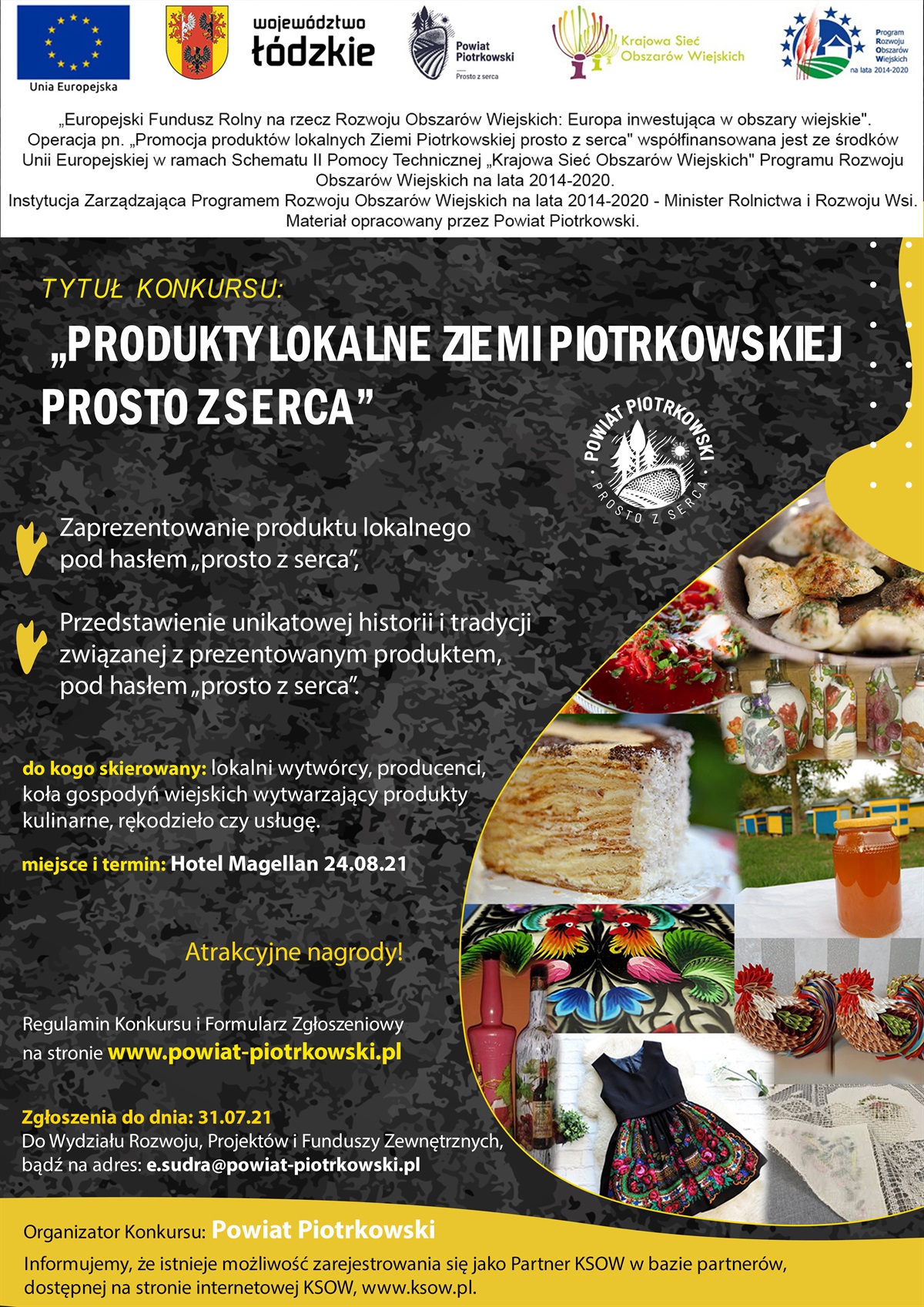 Konkurs Produkty lokalne Ziemi Piotrkowskiej prosto z serca