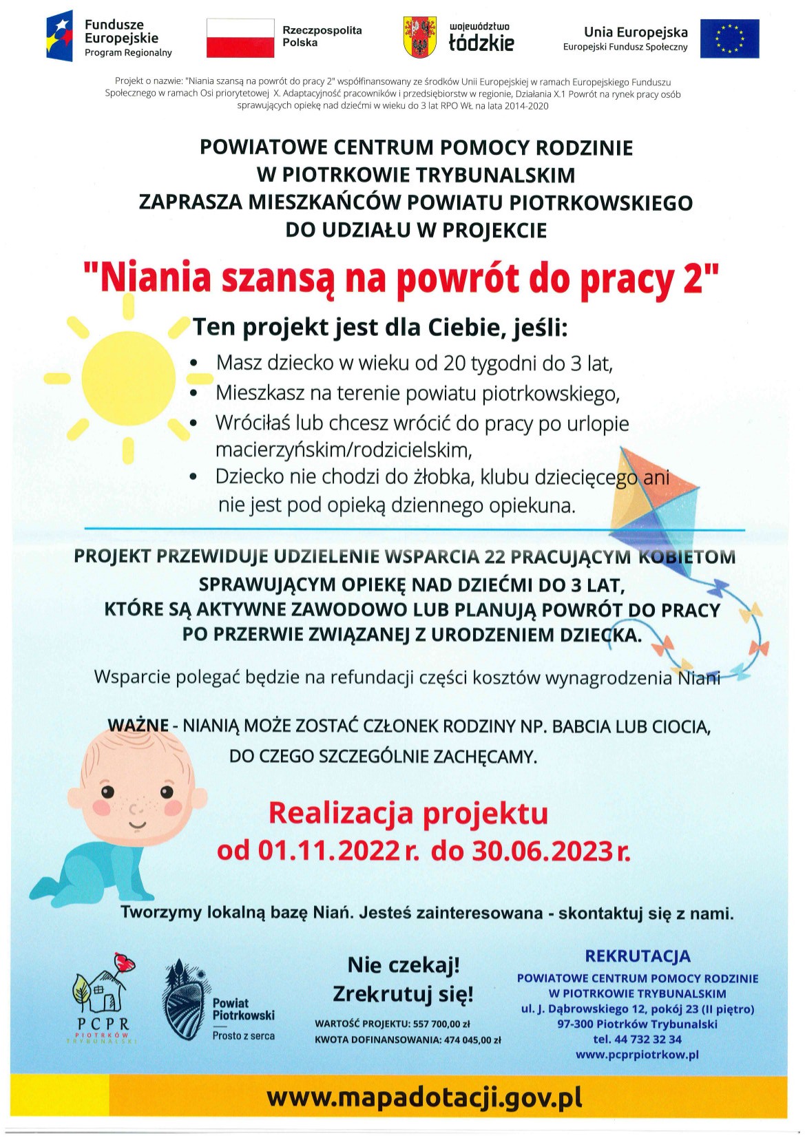 Ruszył program "Niania szansą na powrót do pracy 2"