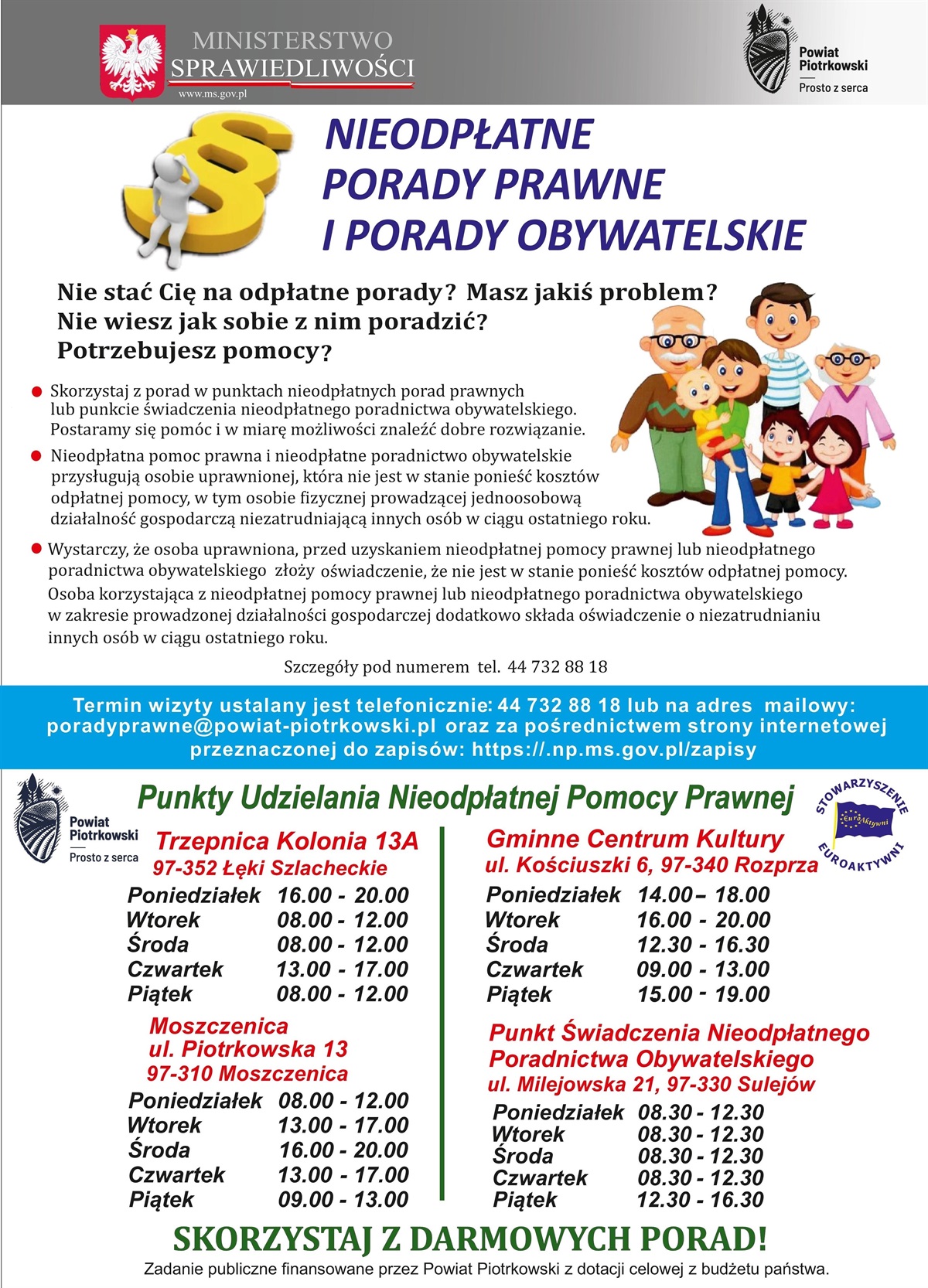 Porady prawne tylko zdalnie. Starostwo zawiesza wizyty w punktach porad prawnych.