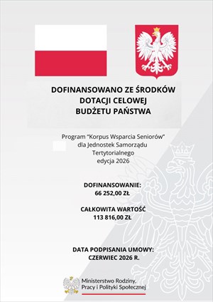 ''Korpus Wsparcia Seniorów'' 