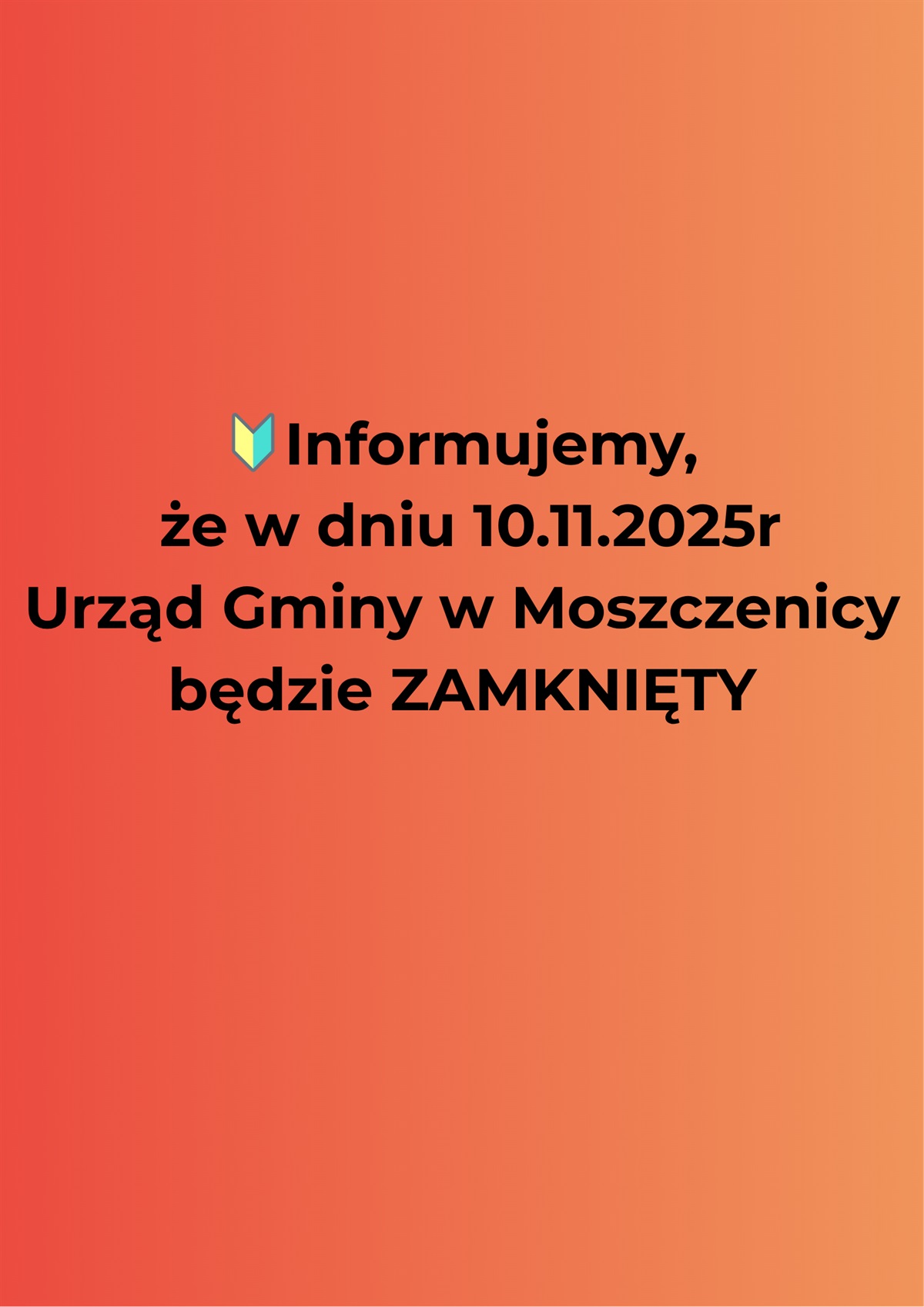 10.11.2025 Urząd zamknięty