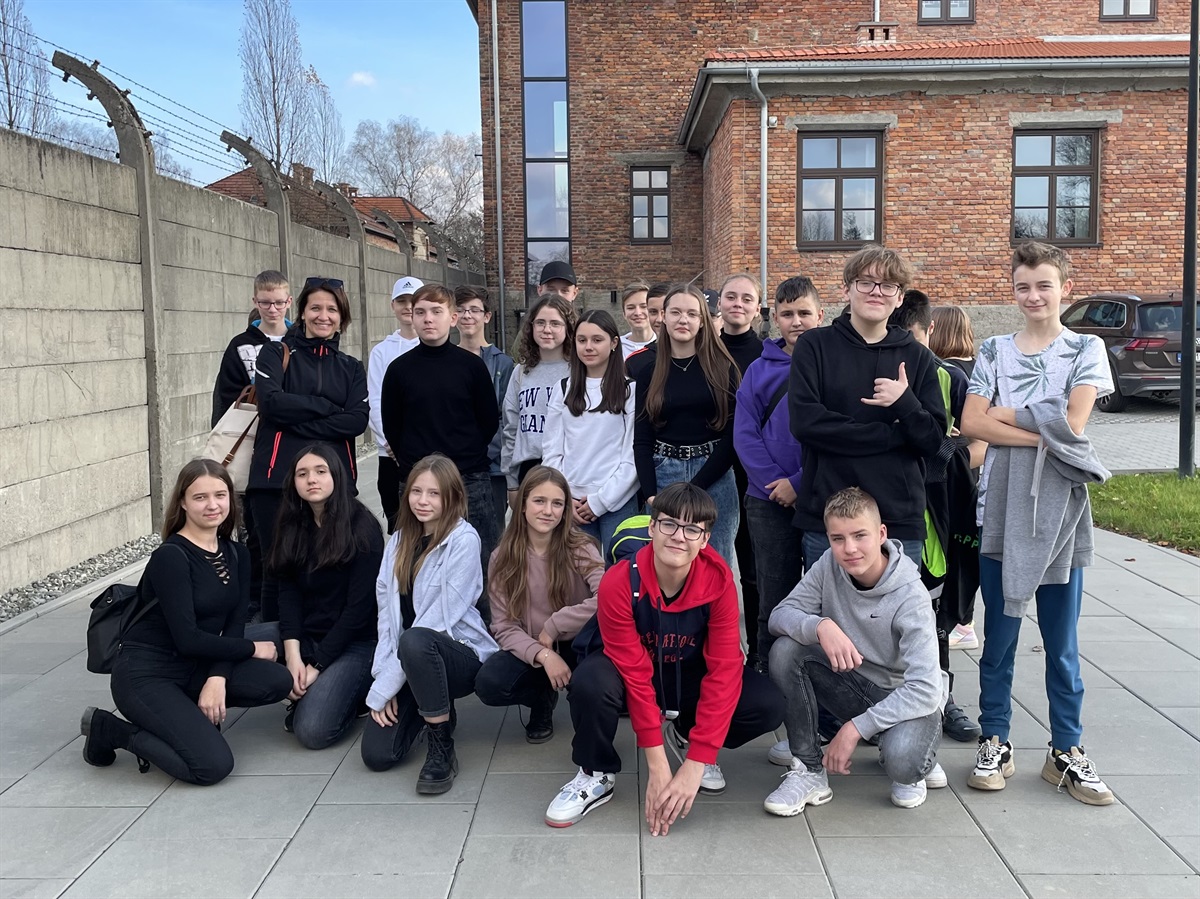 Pobyt studyjny ósmoklasistów Szkoły Podstawowej w Babach w Oświęcimiu