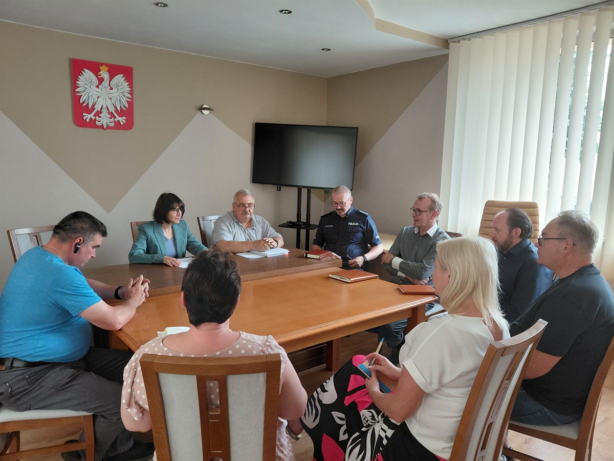 Posiedzenie Gminnego Zespołu Zarządzania Kryzysowego