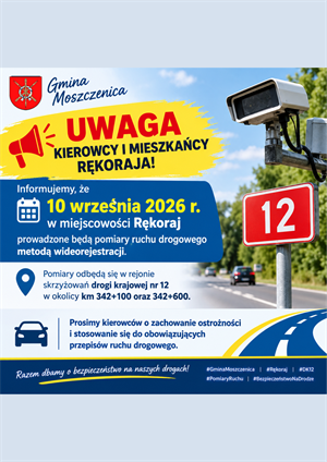 Uwaga kierowcy pomiary ruchu w Rękoraju