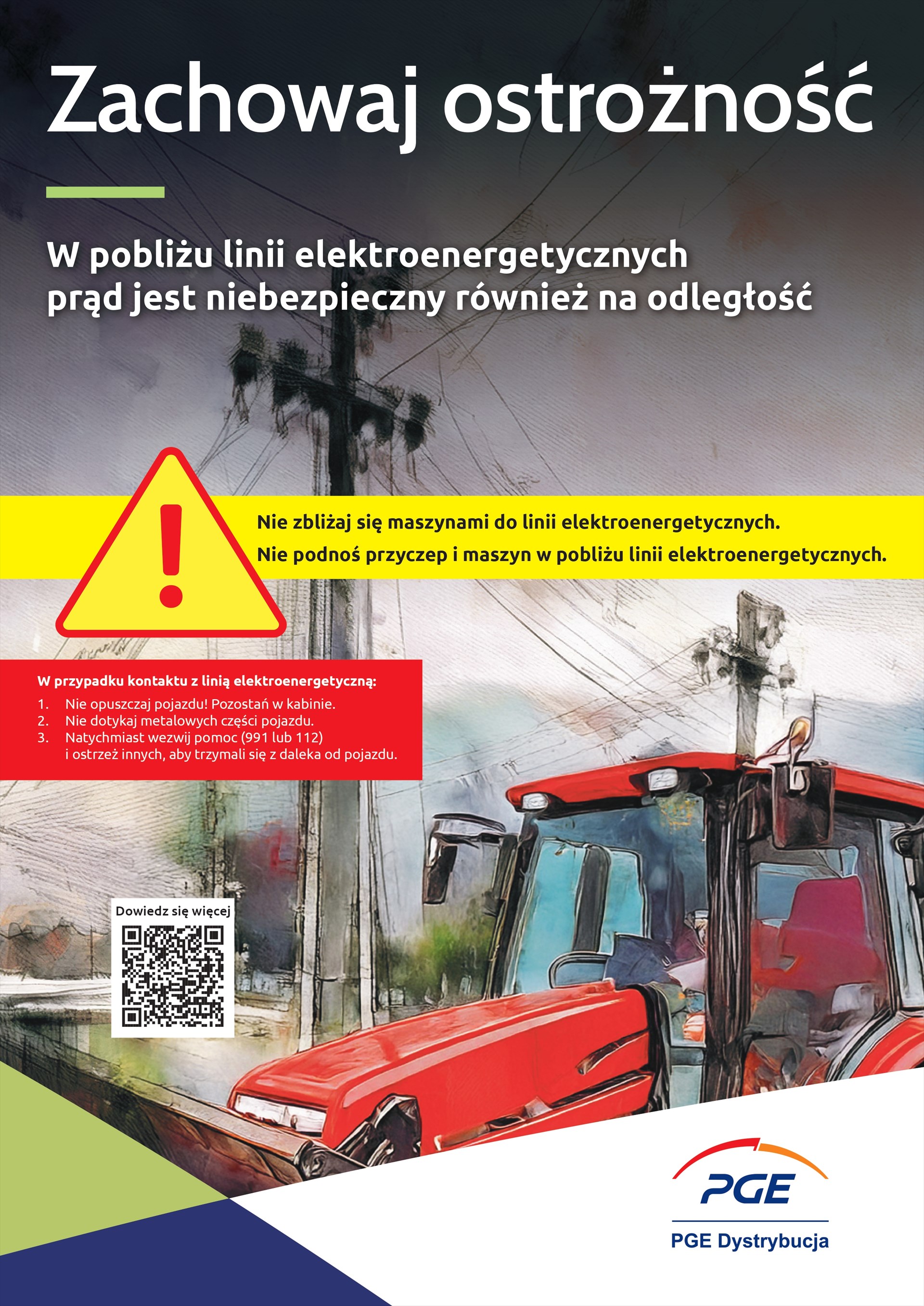 PGE przypomina o zachowaniu ostrożności