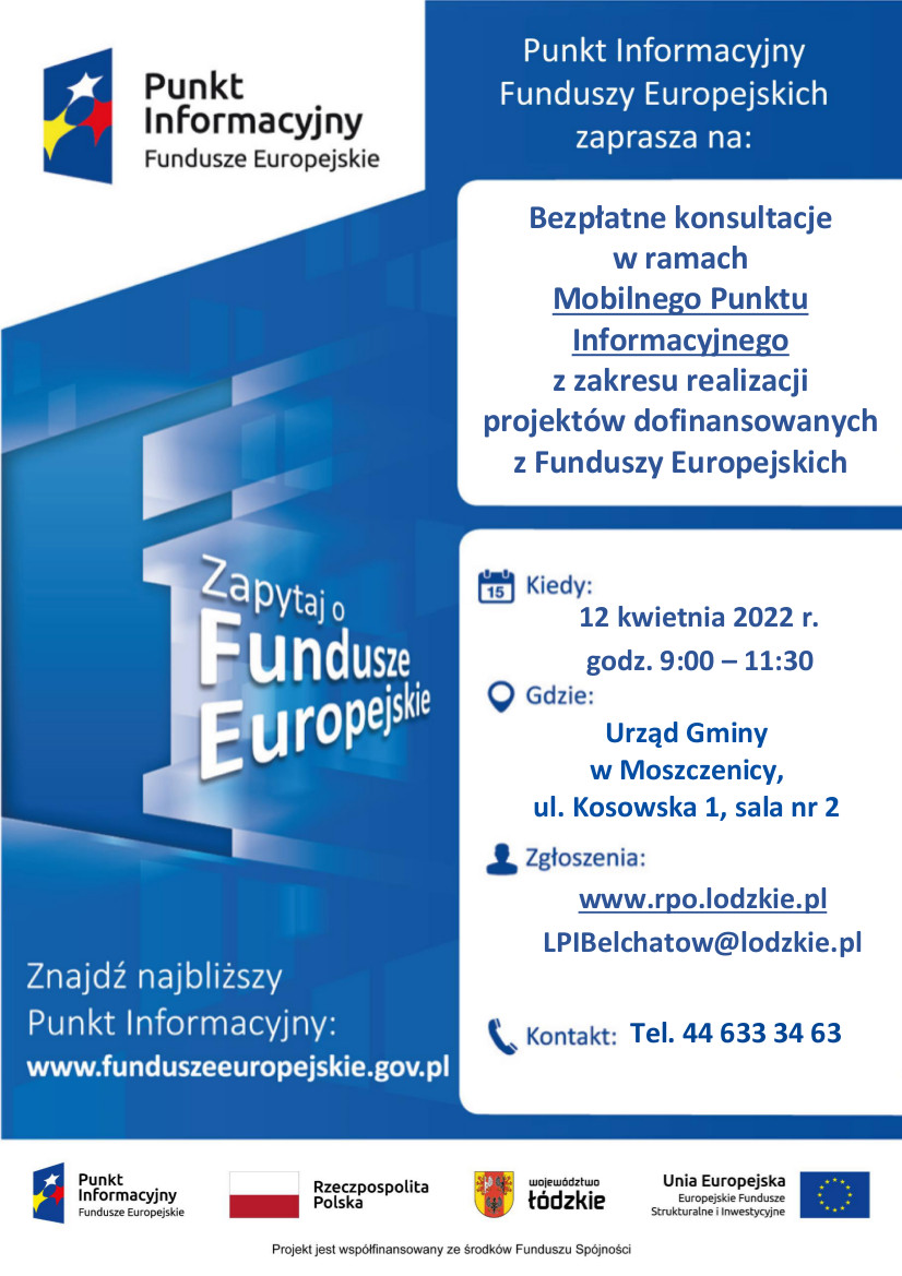 Bezpłatne konsultacje z zakresu możliwości uzyskania wsparcia ze środków Unii Europejskiej
