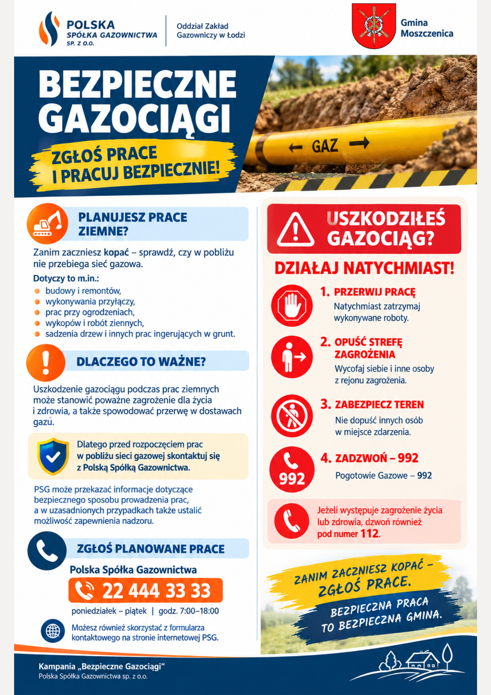 Planujesz prace ziemne? Zadbaj o bezpieczeństwo! 