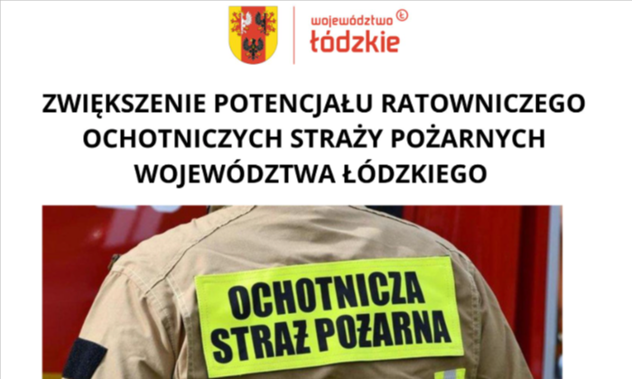 Konkurs Urzędu Marszałkowskiego na modernizację strażnic OSP