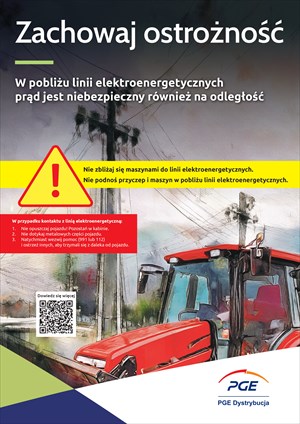PGE przypomina o zachowaniu ostrożności