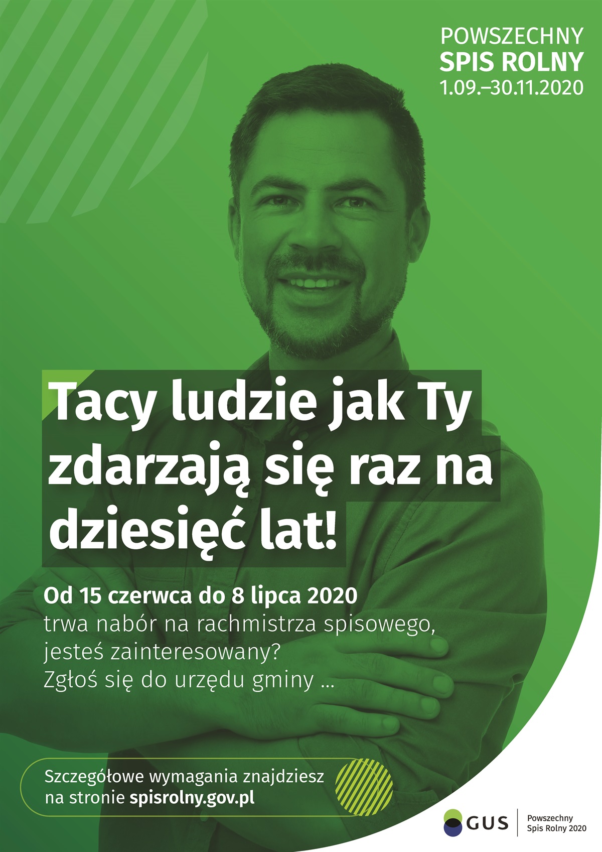 Nabór na rachmistrza spisowego przy powszechnym spisie rolnym 2020 r.
